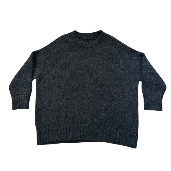 Jenni Kayne Women's Oversized Crewneck Sweater Size L Gray - Picture 1 of 4
